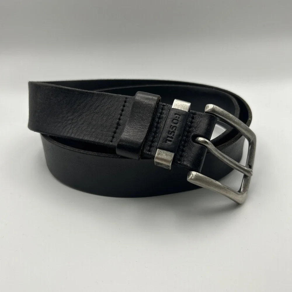 FOSSIL MB136100138 Brown LEATHER BELT MEN'S SIZE 38